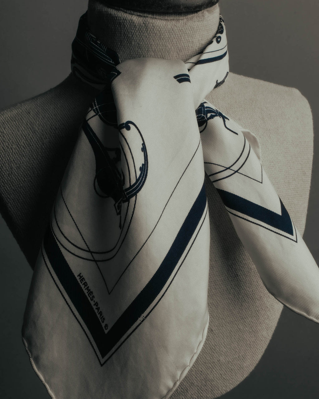 "Hermès" Classic ex libris silk scarf