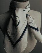 "Hermès" Classic ex libris silk scarf