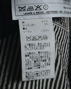 "HERMES" 00's striped stretch cotton tailored jacket