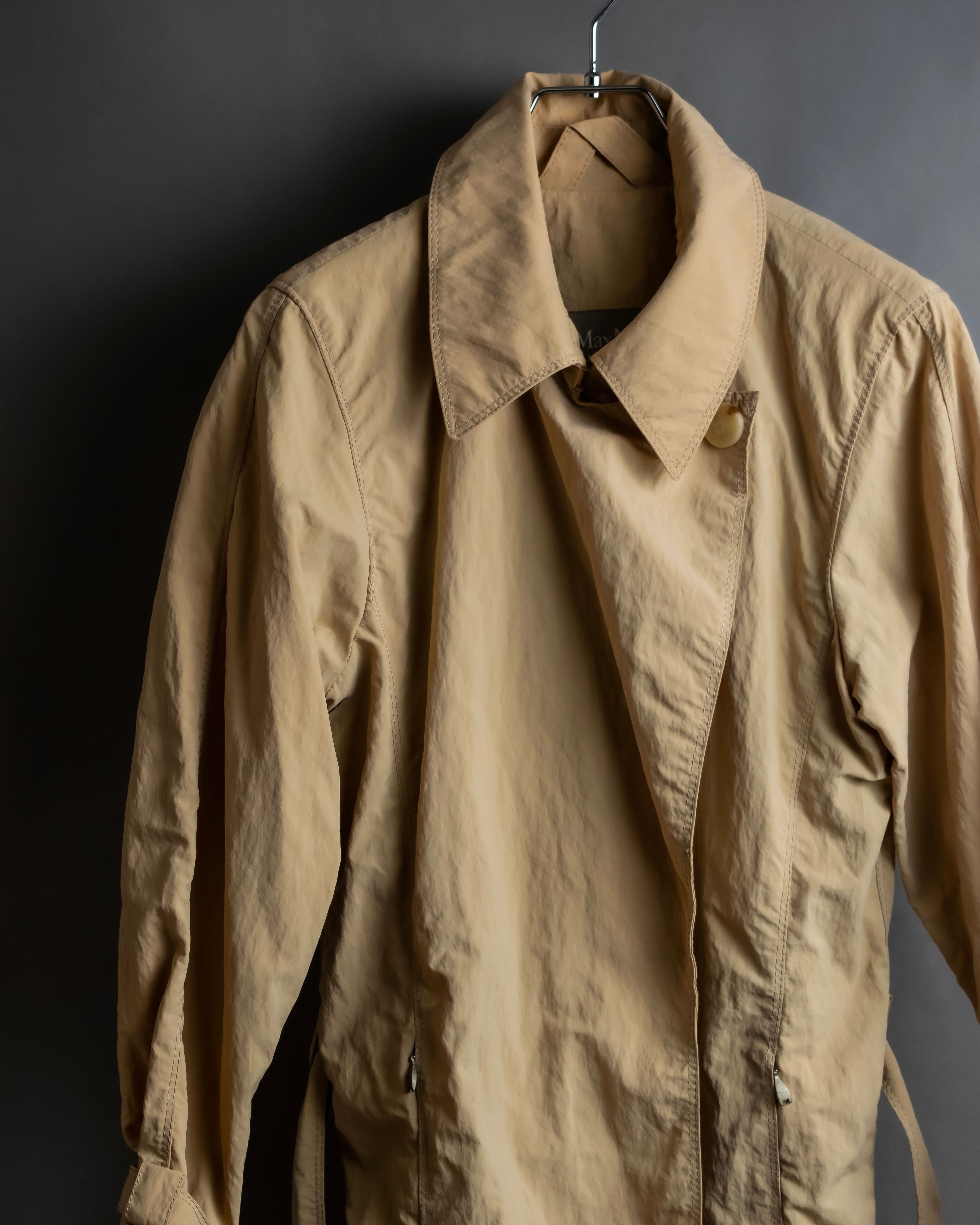 "Max Mara" Hooded mid-length lightweight coat