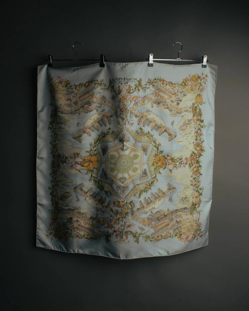 "HERMÈS" 00's Au pays de cocagne silk scarf
