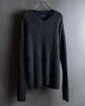 "GAP" Ribbed oversized V neck knit pullover