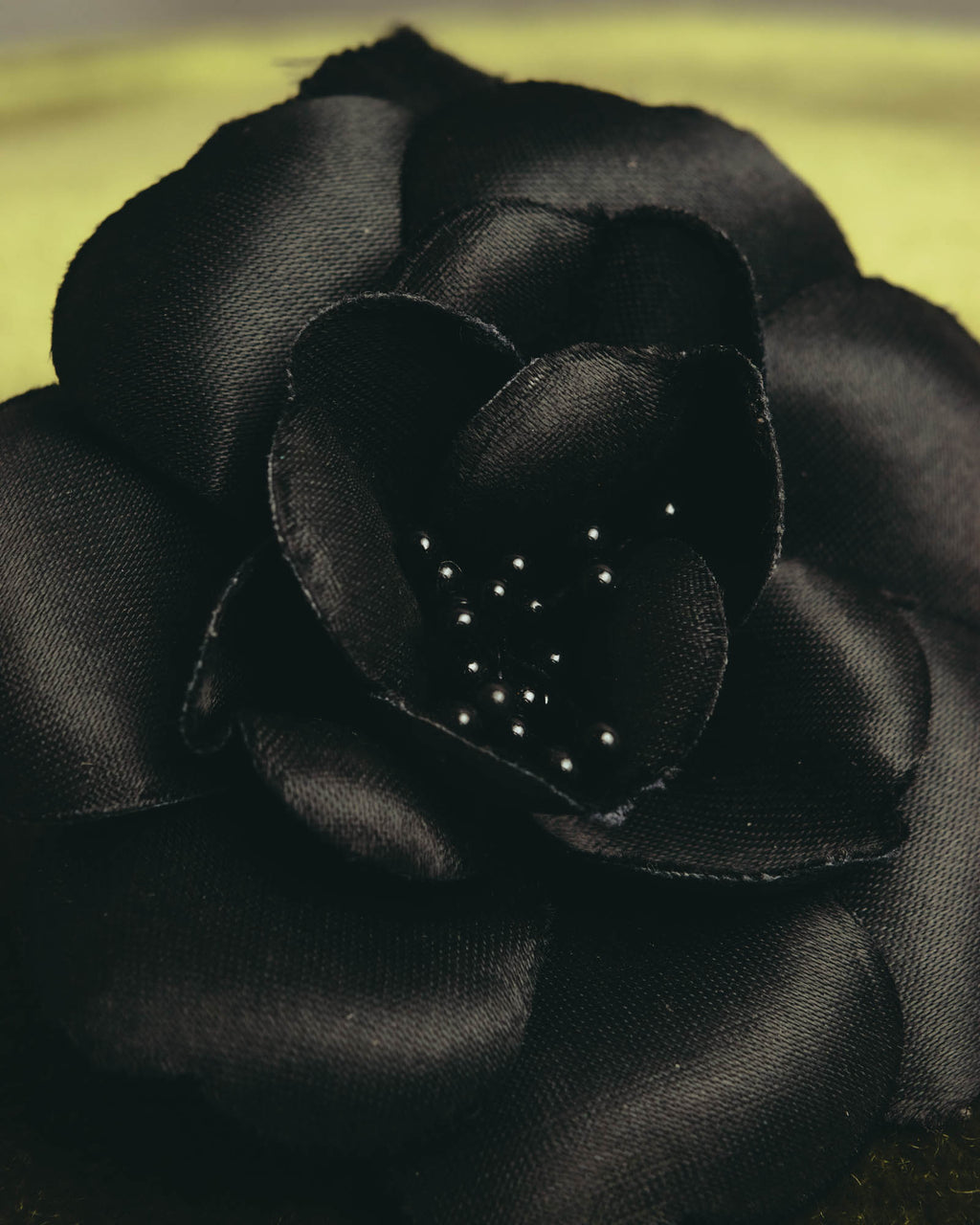 "CHANEL" 80's-early 90's Sculptural camellia brooch