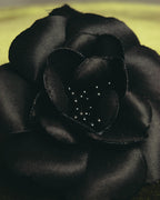 "CHANEL" 80's-early 90's Sculptural camellia brooch