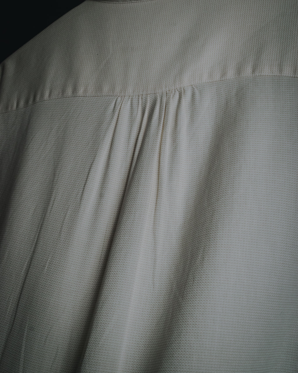 "VALENTINO UOMO" 80’s-90’s Textured pique cotton dress shirt