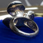 "CHANEL" Pearl center design camellia ring