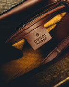 -SPECIAL- "GUCCI" 90's-00's Gathered leather top handle handbag