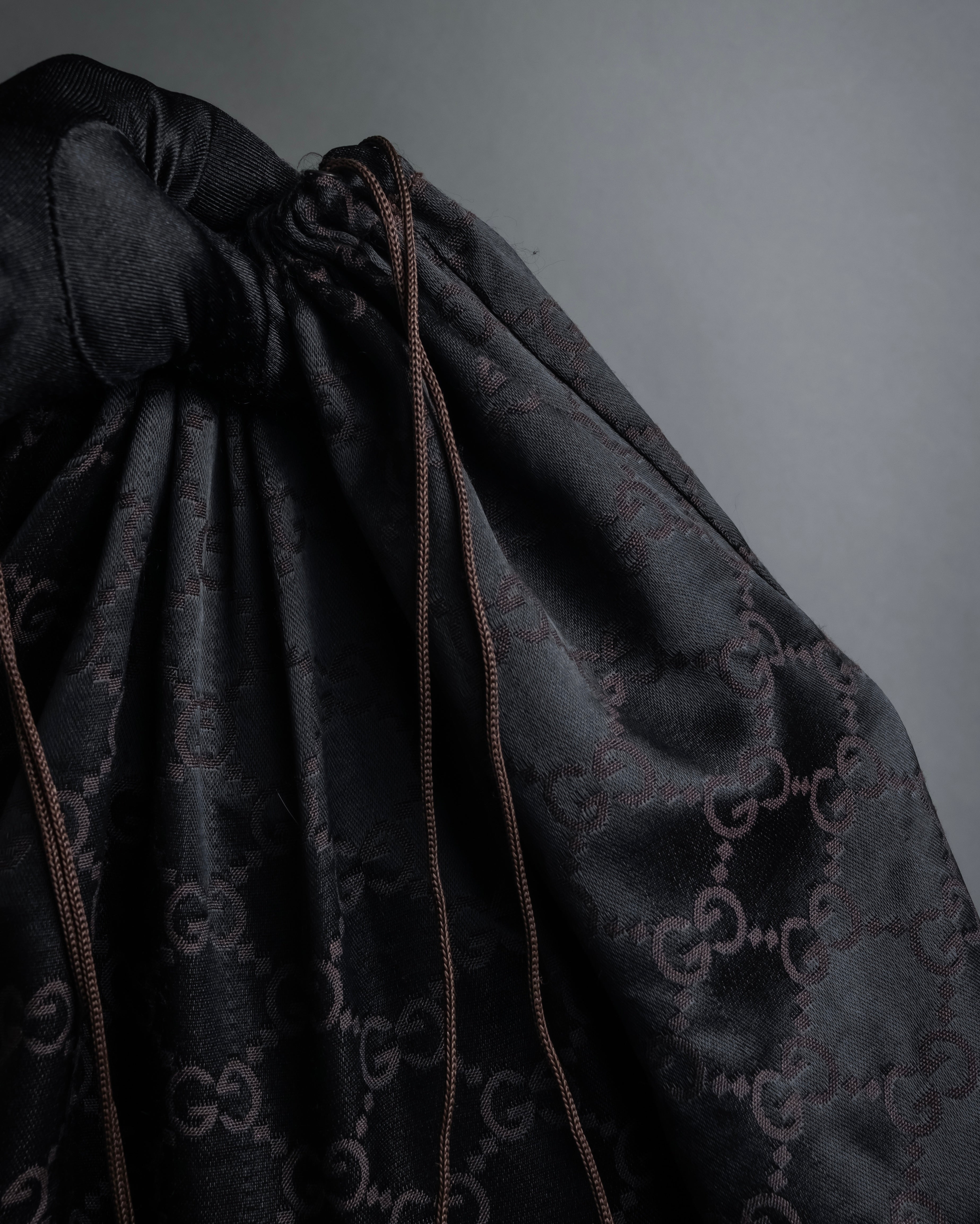 "GUCCI" 1970-80's Clasp design GG logo pattern shoulder bag