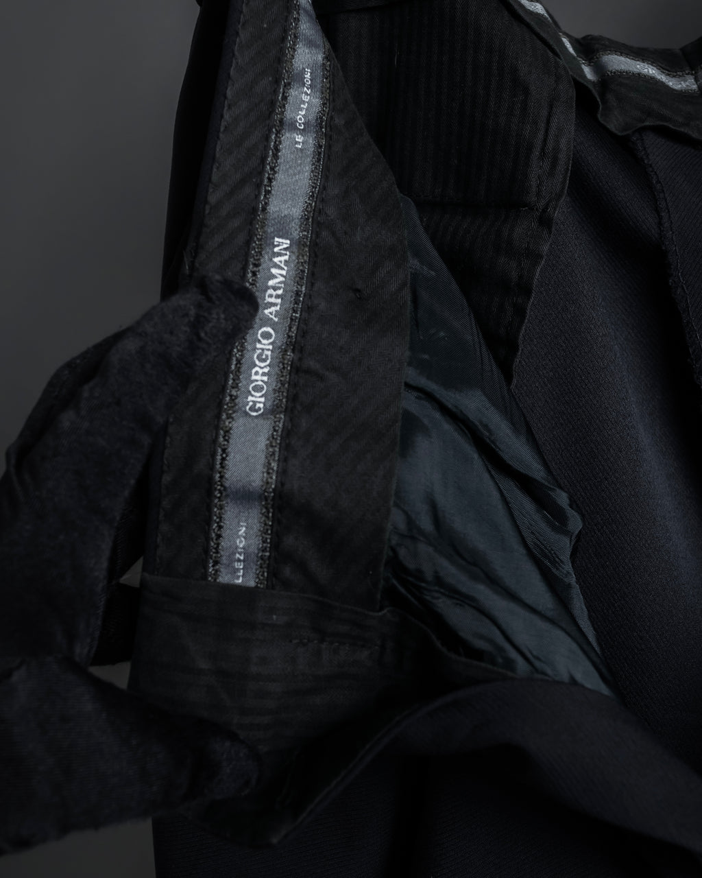 "GIORGIO ARMANI" Double-breasted classic tailoring set up