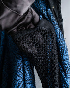 "TOGA ARCHIVES" String design mesh switching melange knit