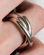 "Tiffany&Co" Trinity design silver ring