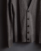 "MAISON MARGIELA" 13AW Patch accented low gauge wool cardigan