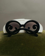 "PRADA" 10's Sculptural baroque sunglasses