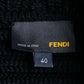 "FENDI" Bustier docking shape ribbed turtleneck knit