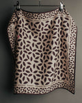 “Yves Saint Laurent” 80’s-90’s Leaf motif logo mini scarf