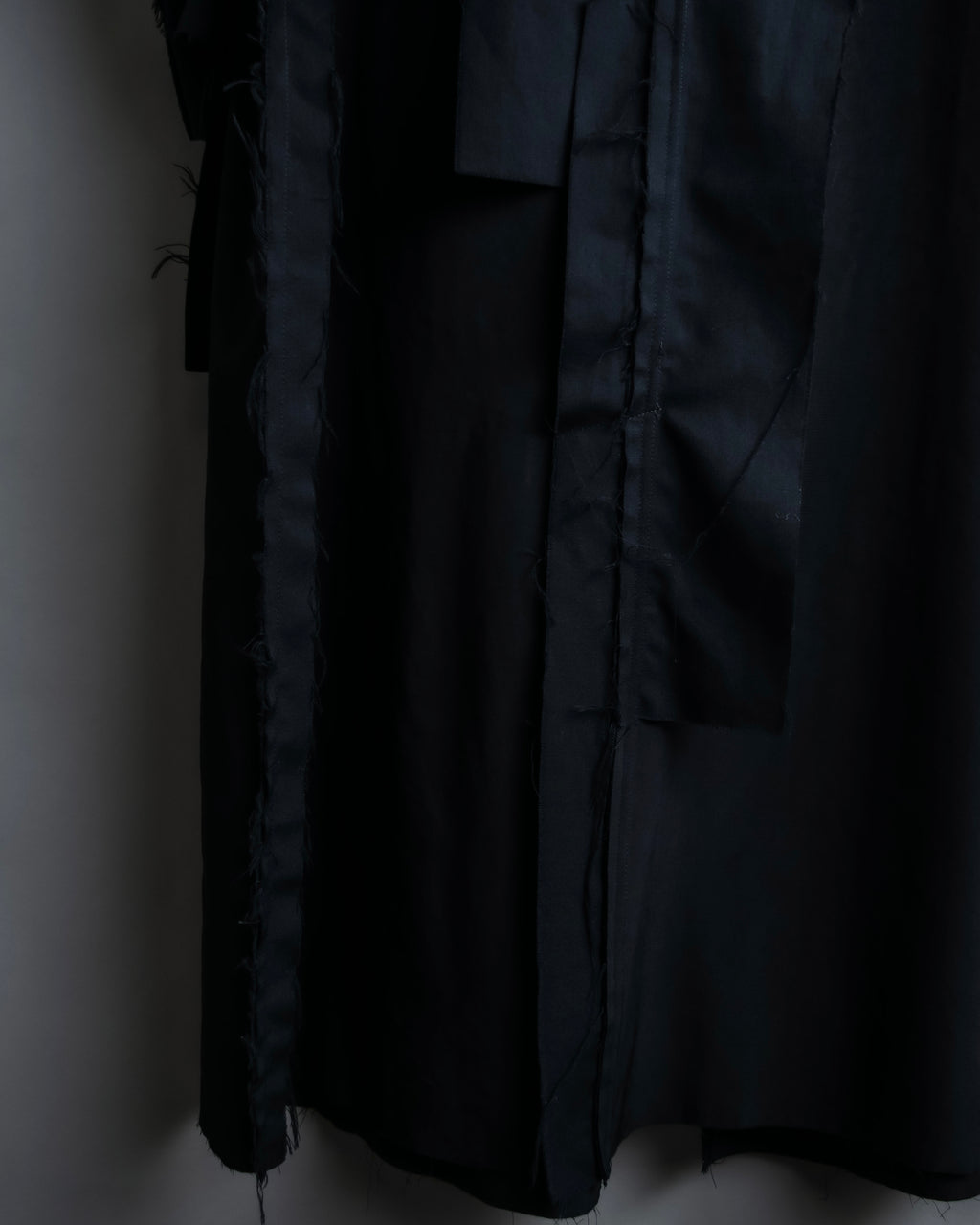 "B Yohji Yamamoto" Inside-out design super long shirt coat