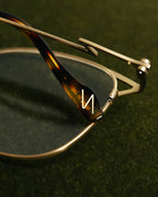 “Yohji Yamamoto” 2019-2021 Y motif browline optical glasse