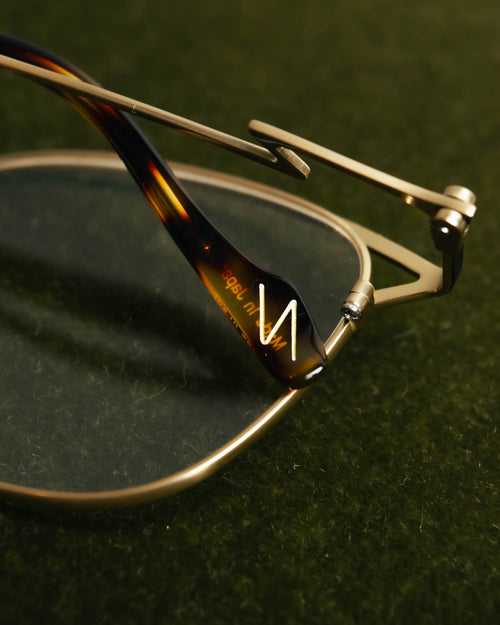 “Yohji Yamamoto” 2019-2021 Y motif browline optical glasse