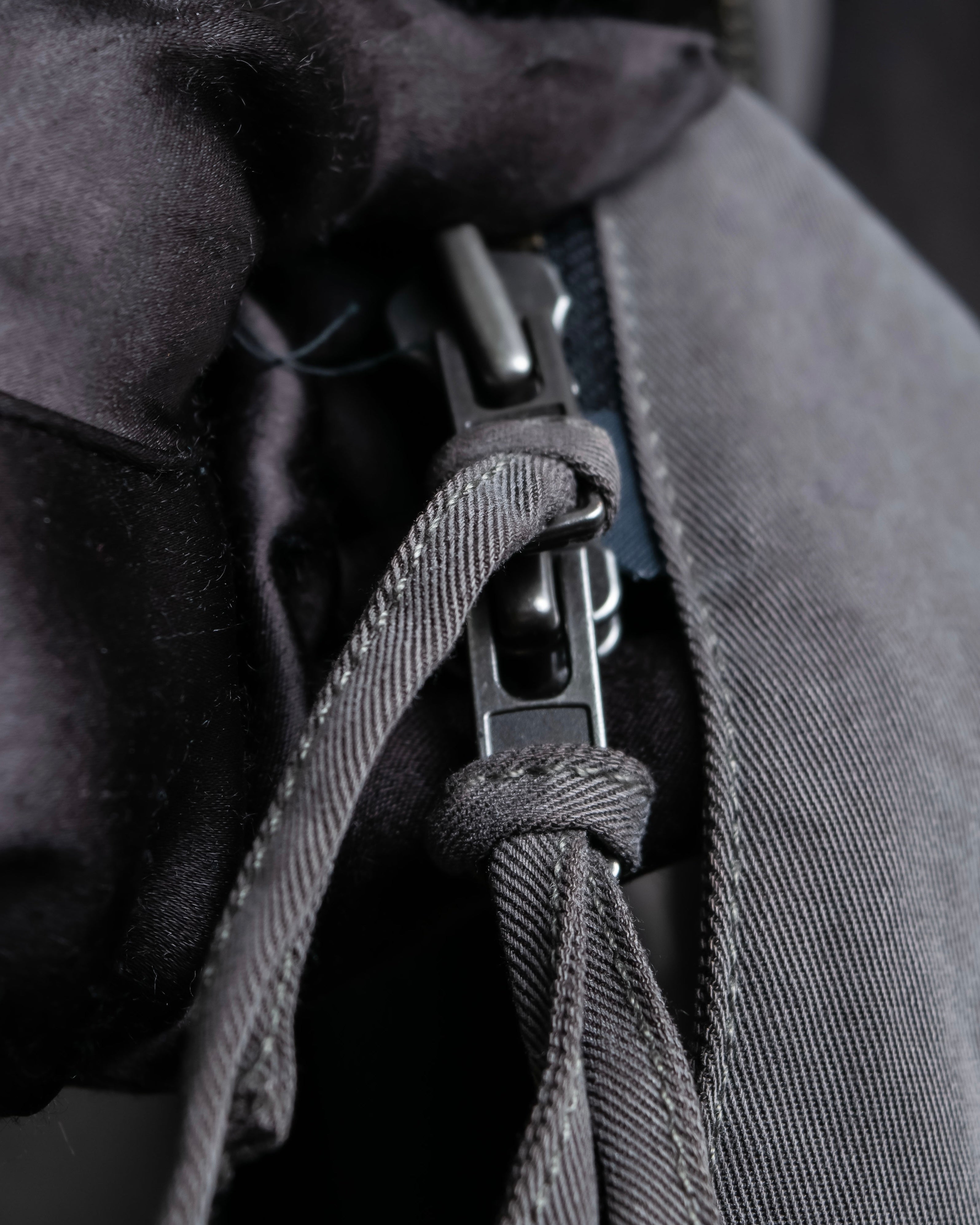 “DOUBLE STANDARD CLOTHING” Designed sleeve hooded middle coat