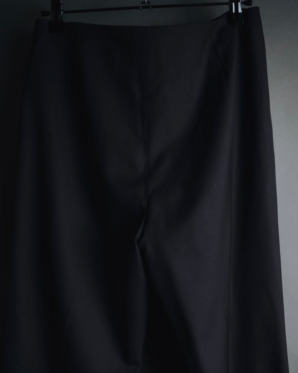 "HERMES" 90’s-00’s Margiela design minimal virgin wool slacks