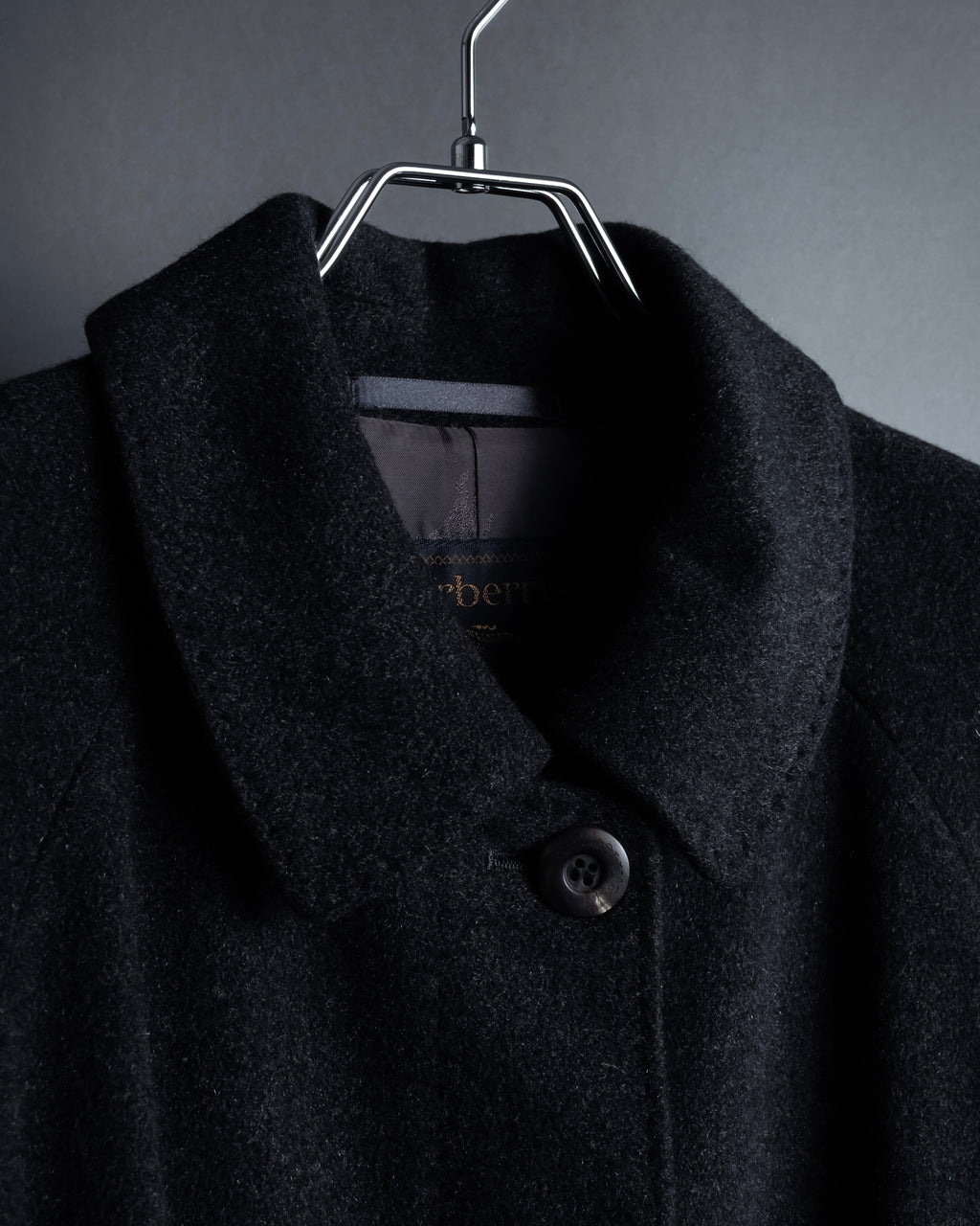 -SPECIAL- "BURBERRYS" 80's-90's Raglan line detail stand collar coat