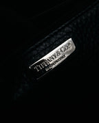 “TIFFANY & CO.” 2010’s Grained leather chain shoulder bag