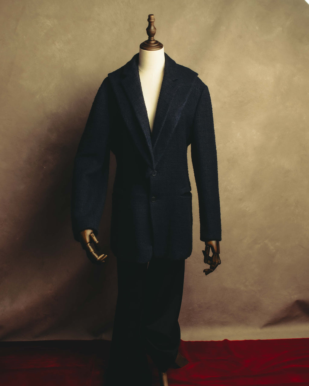 "BOTTEGA VENETA"  Late 90's-early 00's textured tailored short coat