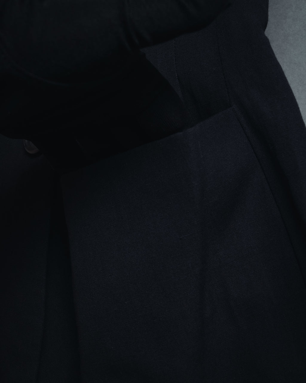 "GIORGIO ARMANI" Early 90s rayon linen asymmetric gilet