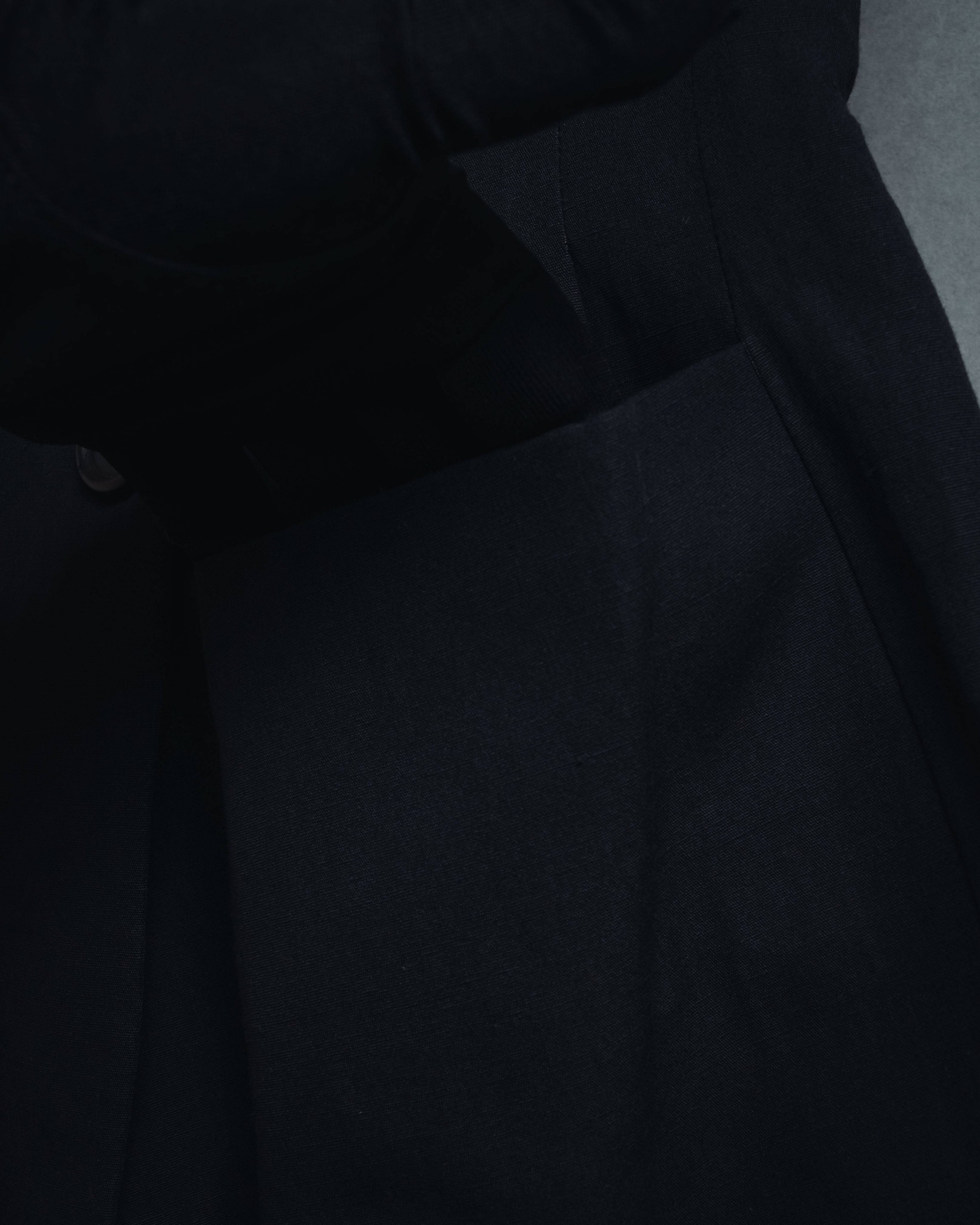 "GIORGIO ARMANI" Early 90s rayon linen asymmetric gilet