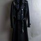 "VALENTINO" Belt docking design leather switching trench coat