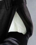 "Vintage wide tapered double-finished slacks"