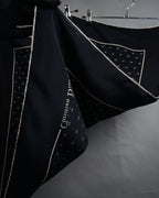 “Christian Dior” 90’s CD monogram silk scarf