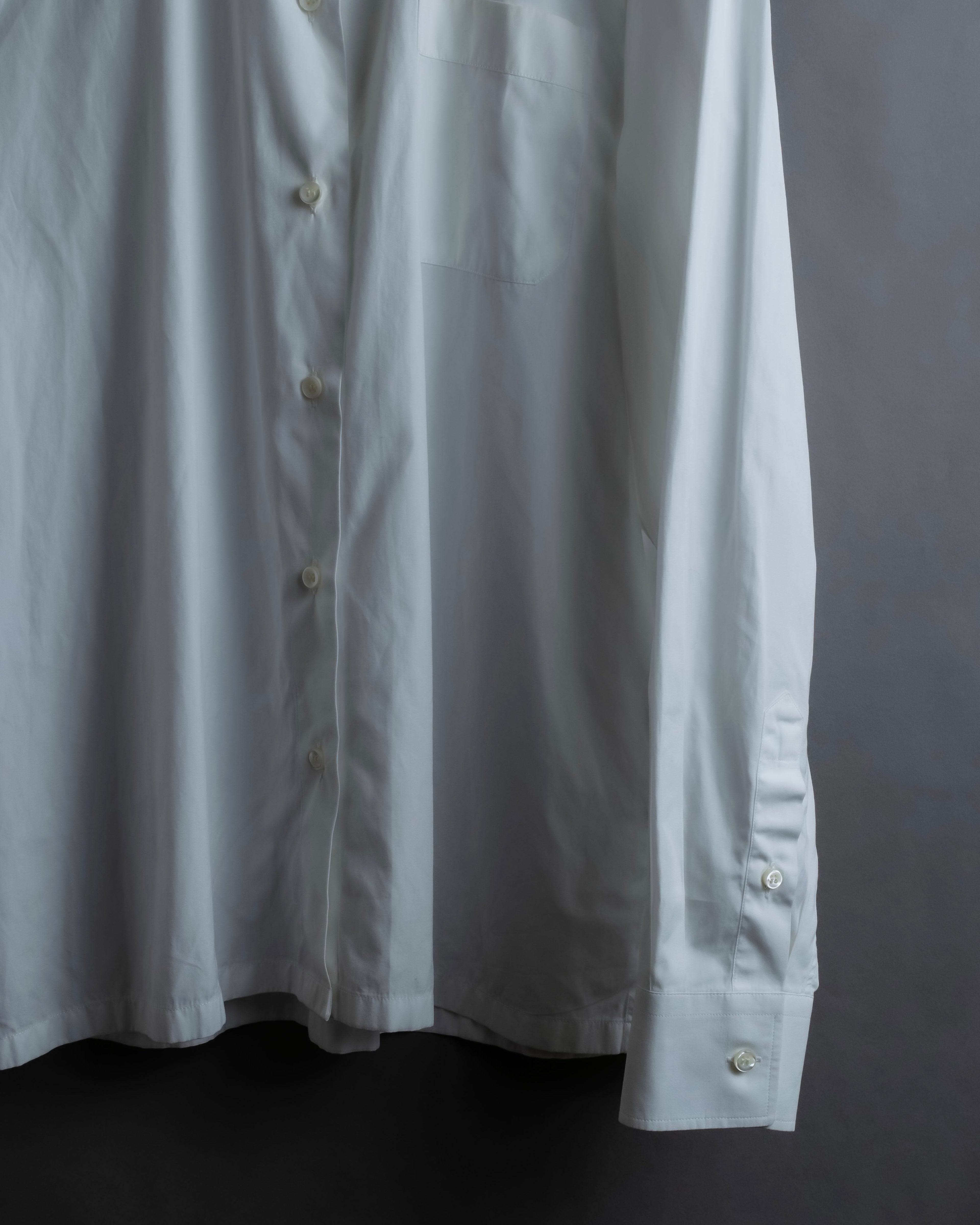 "VALENTINO" Stud detail collar white cotton shirt
