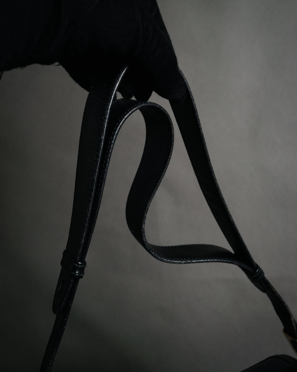 "GUCCI" 70’s boutique push lock box calf shoulder bag