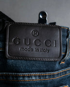 Pantalones de mezclilla con lavado de libélula de GUCCI