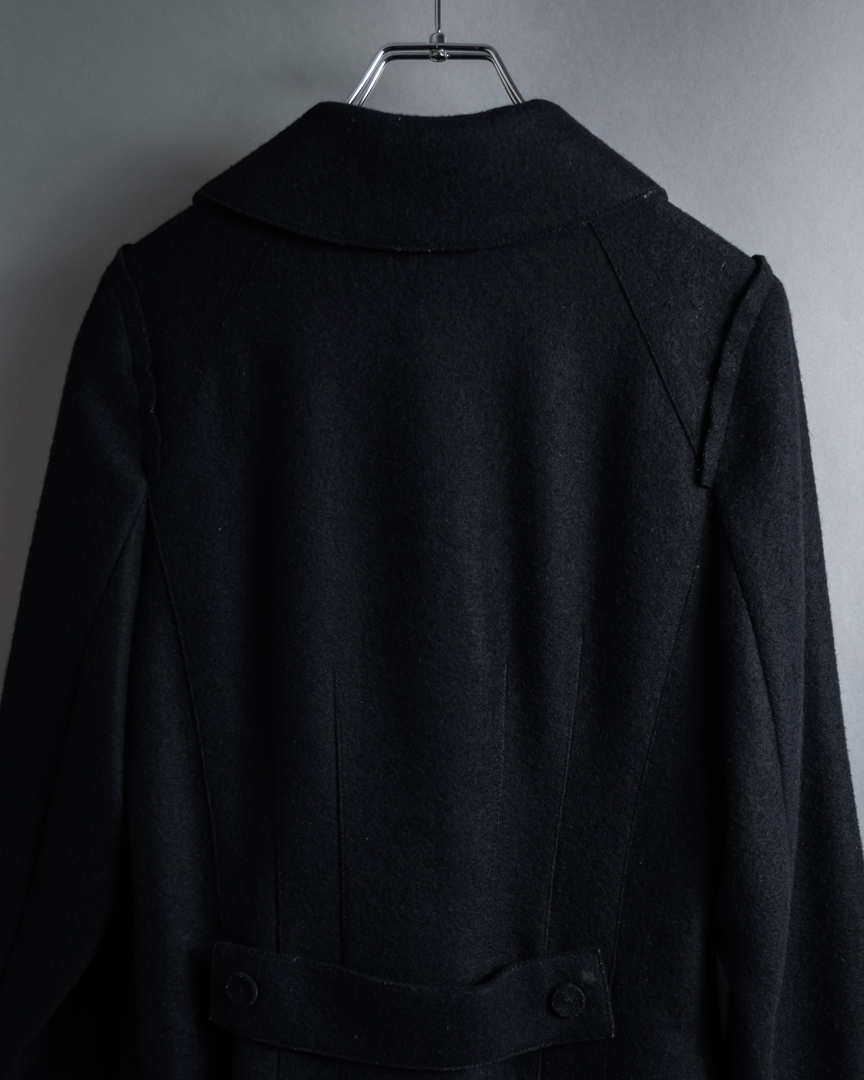 "Marc Jacobs" A soft flowing flared silhouette long coat