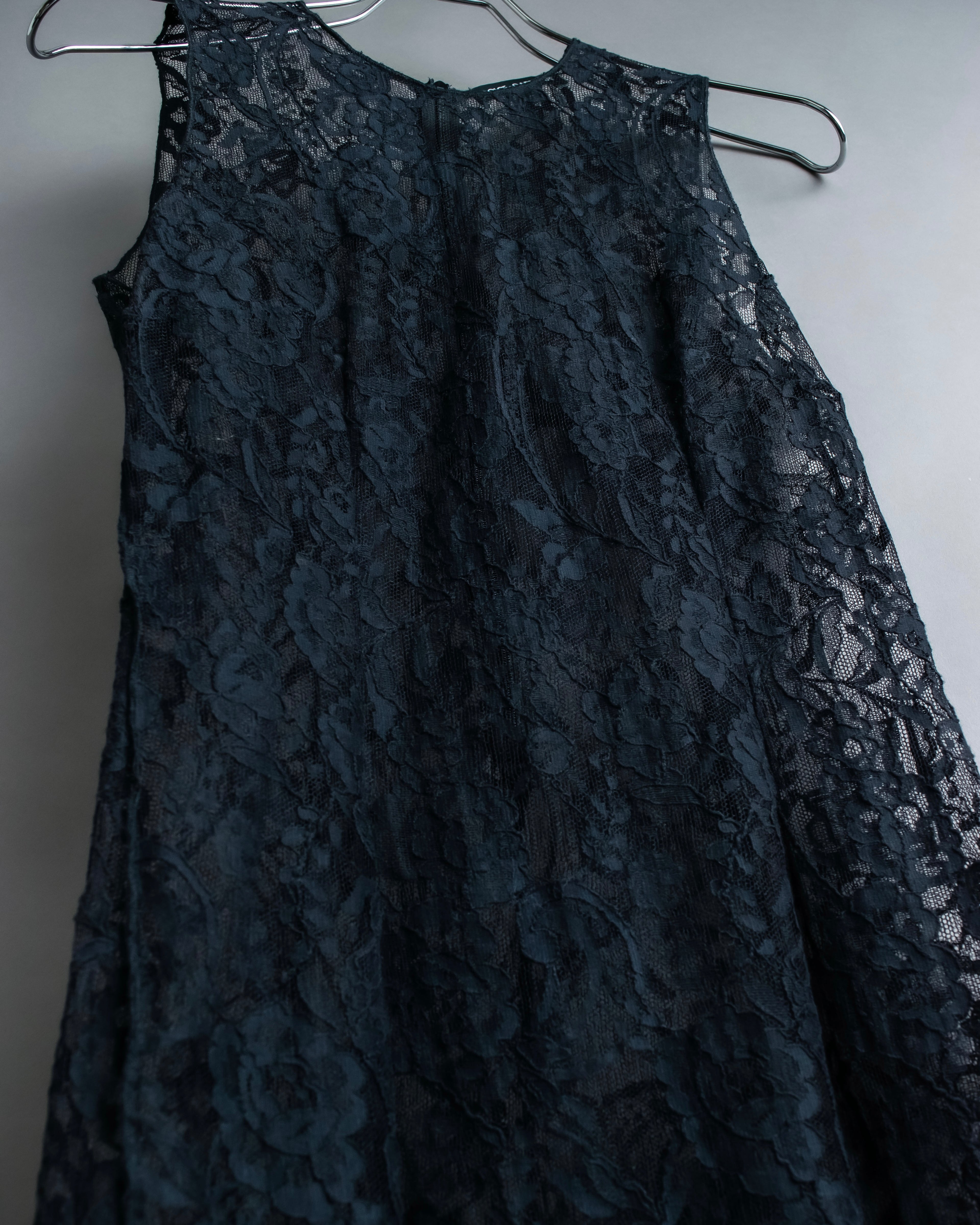 "D&amp;G" Botanical pattern lace shift dress