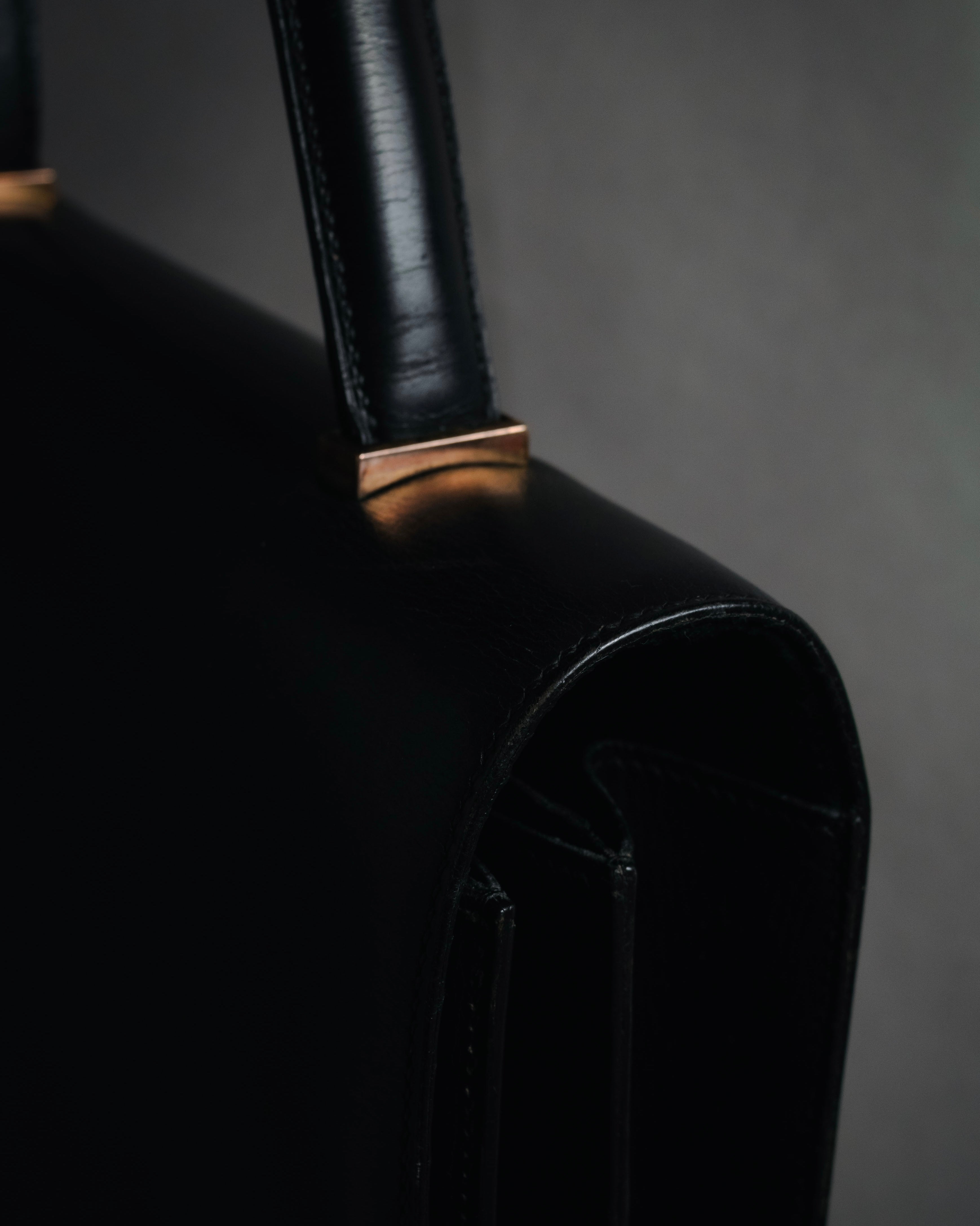 –SPECIAL– "HERMES" 60’s-70’s Box calf piano lock accordion bag