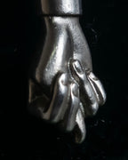 "Vivienne Westwood" Praying hands motif silver necklace