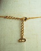 “Christian Dior” 00’s Dior heart charm tassel necklace