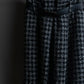 "LOUIS VUITTON" Houndstooth fringe design belted skirt