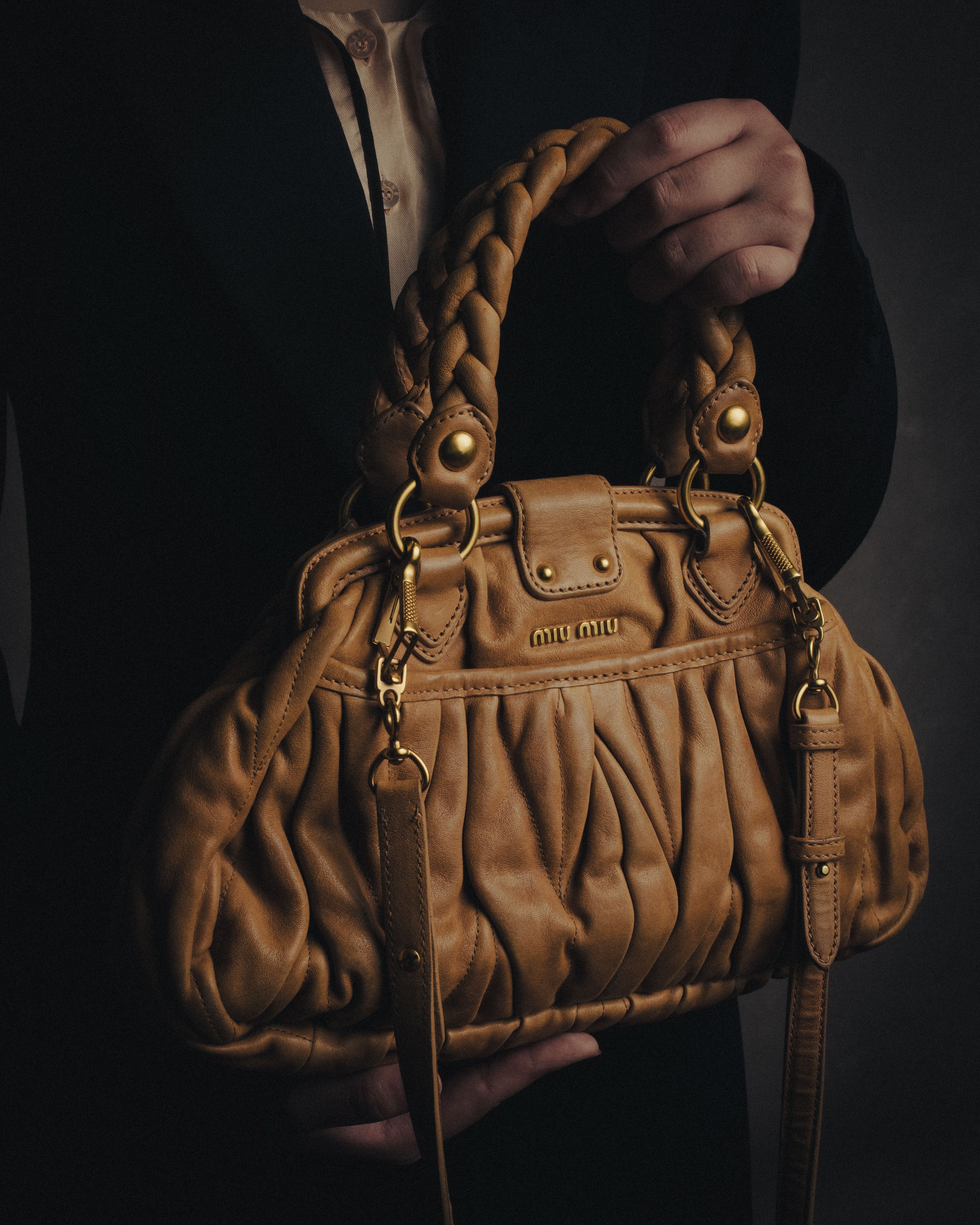 –SPECIAL– “miu miu” 2000’s braided matelasse doctor bag