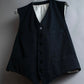 Vintage no collar 6 button tailored vest