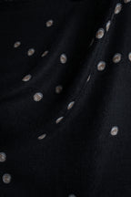 "CHANEL" Pearl fringe design gauze scarf