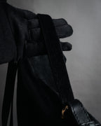 “SALVATORE FERRAGAMO” 00’s Haircalf gancini shoulder bag