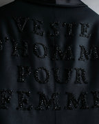 "GUCCI" Pre-Fall 2018 collection message embroidered shawl collar jacket