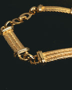 "Christian Dior" 70's-80's Sculptural twisted link bracelet