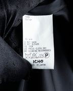 "TORUICHOU" Muffler-style collar military detail coat