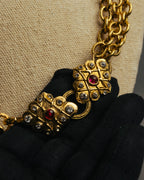 -SPECIAL- “CHANEL” 80’s-90’s ornate gold chain necklace