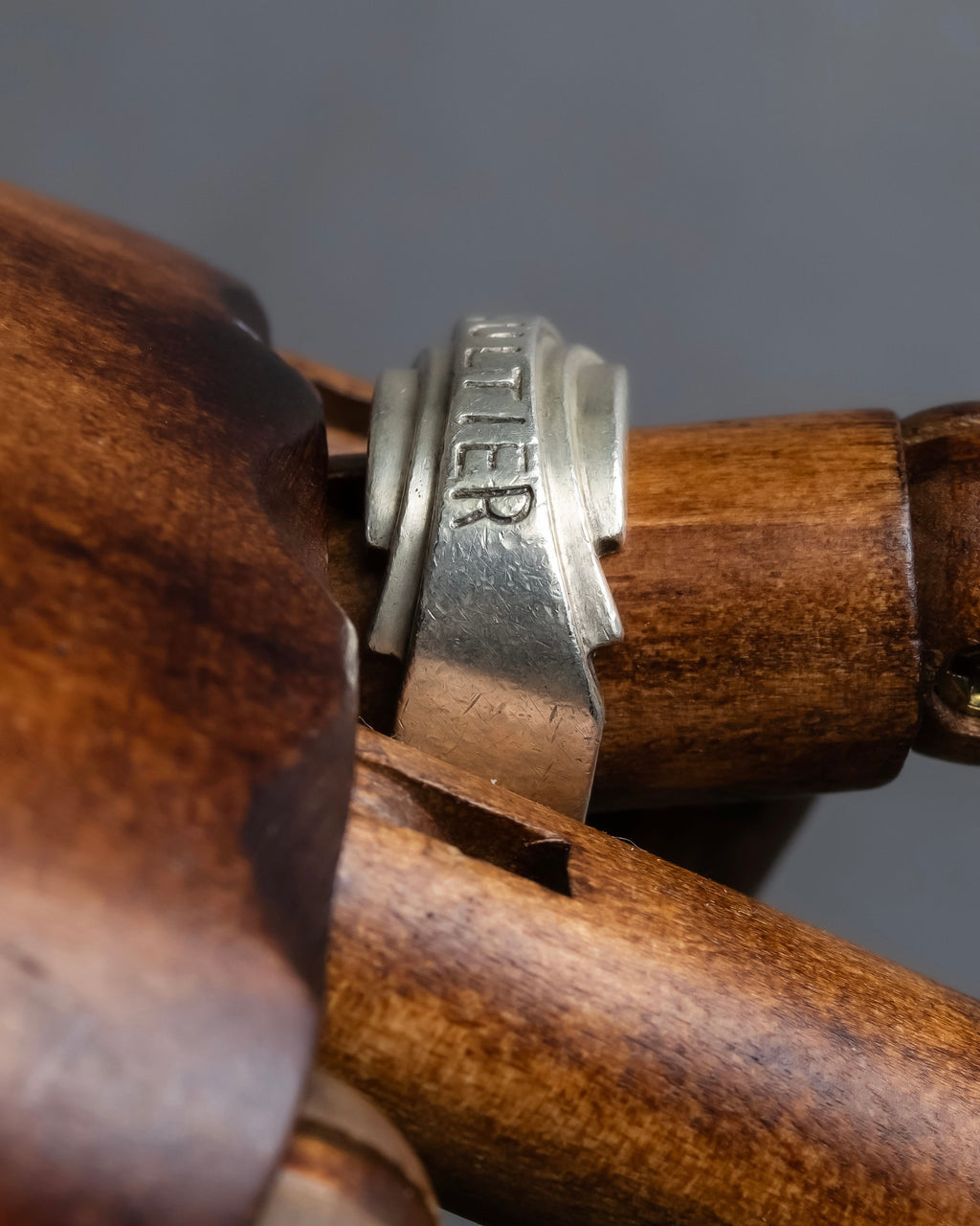 "JEAN PAUL GAULTIER" Logo engraved silver 925 ring